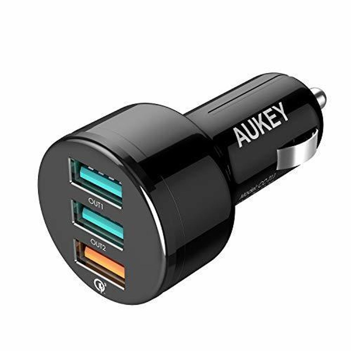 Electronic AUKEY Quick Charge 3.0 Cargador de Coche con 3 Puertos