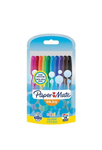 Paper Mate InkJoy 100 Mini CAP, bolígrafo con capuchón, punta media de 1 mm