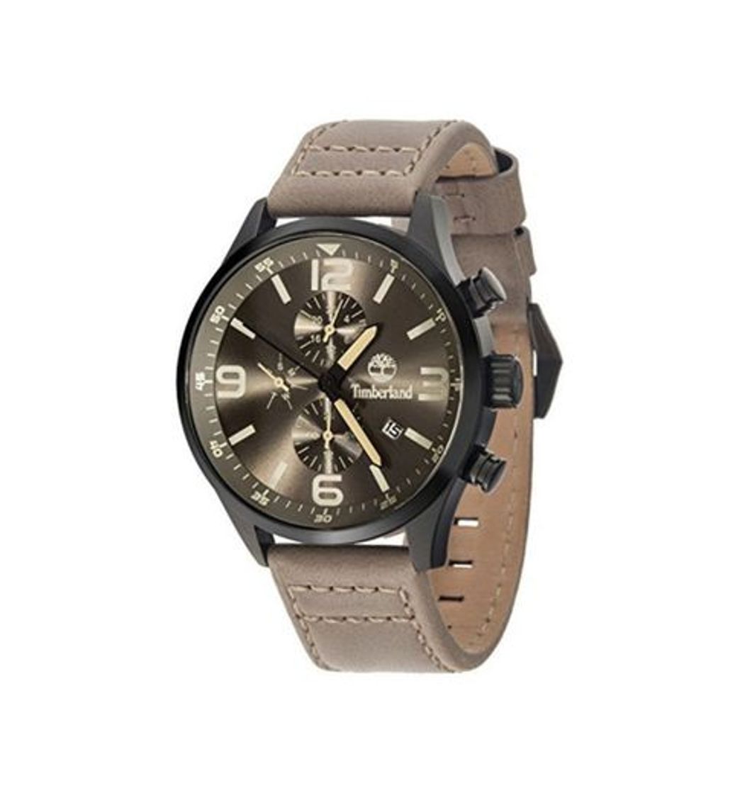Social Timberland Rutherford Reloj para Hombre Analógico de Cuarzo con Brazalete de Piel