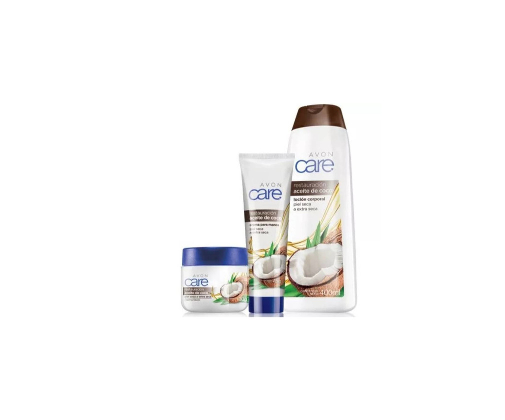 Social Crema y loción corporal de acite de coco Avon