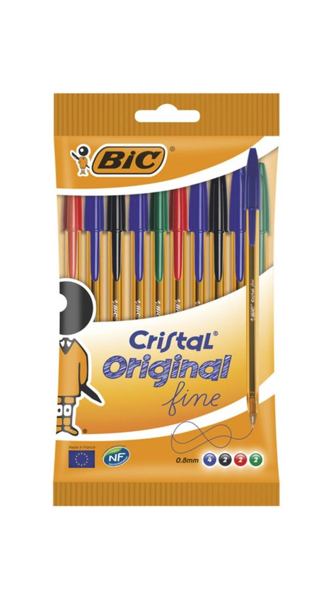 Product Pack de 10 Bolígrafos Cristal Fine Bic 