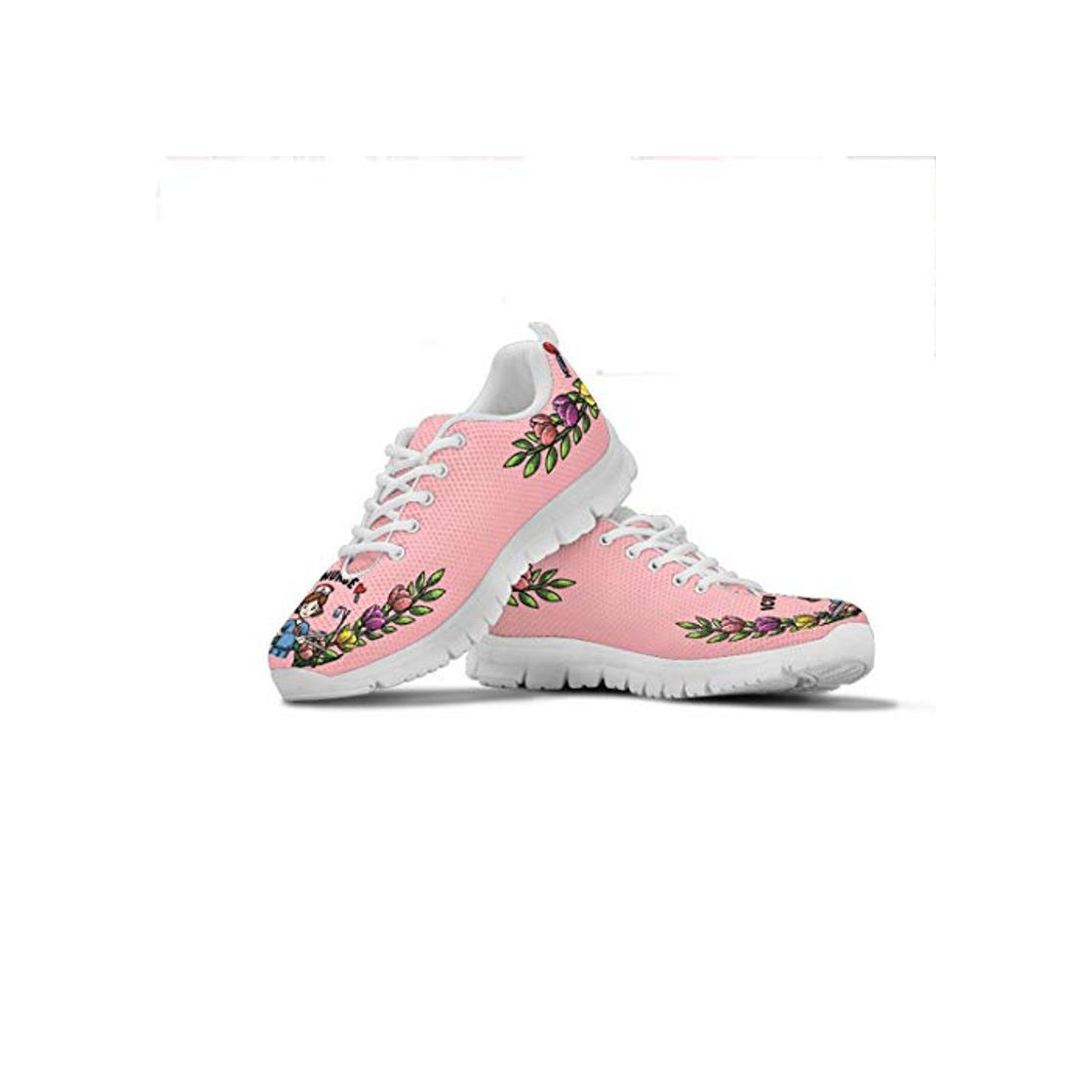 Social Agroupdream Zapatillas de Deportivos Running para Mujer Unisexo Zapatos De Feminino Fitness Gimnasia Sports Tenis con Cordones Nurse Enfermera Rosa Talla 40