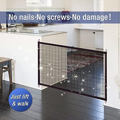 Protector de seguridad para mascotas, gatos mágicos para perro, puerta retráctil para