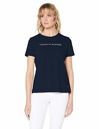 Tommy Hilfiger Essential Printed T-Shirt SS Camiseta, Azul
