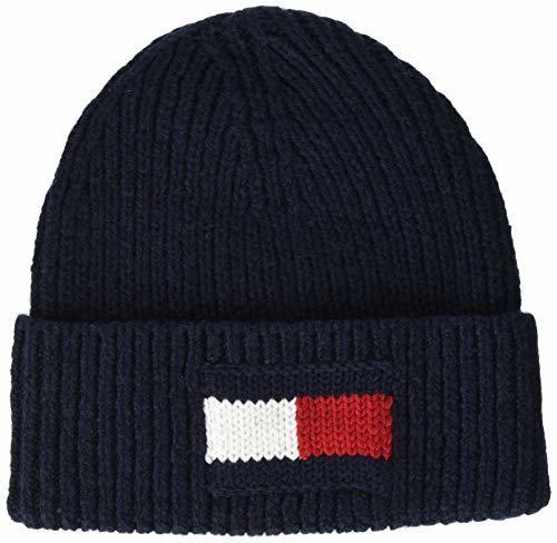 Fashion Tommy Hilfiger Big Flag Beanie Gorro de Punto,