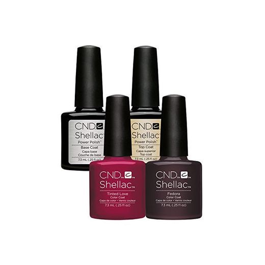 CND shelllac Bloody Mary Pack 4 – TINTED LOVE & Fedora