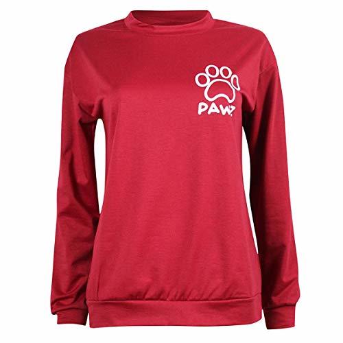 Products Women's Sweatshirt Hoodie Pullover Top Autumn Long Sleeve O-Neck Pullover Letter Print