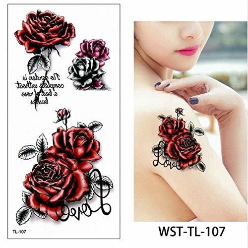 Products adgkitb 4 Piezas Hoja Mujeres Esternón Joyas Tatuaje Temporal Cuerpo Cofre Cintura