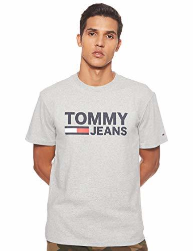 Social Tommy Hilfiger TJM Tommy Classics Logo tee Camisa, Gris