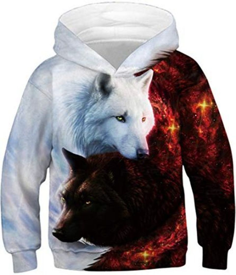 Productos PANOZON Niños Sudadera Deportiva Casual Impresión 3D de Animales Dibujos Animados