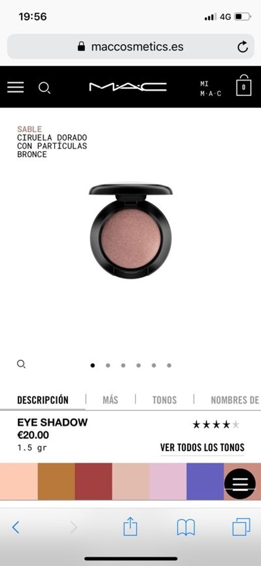 Products Sombra Mac sable