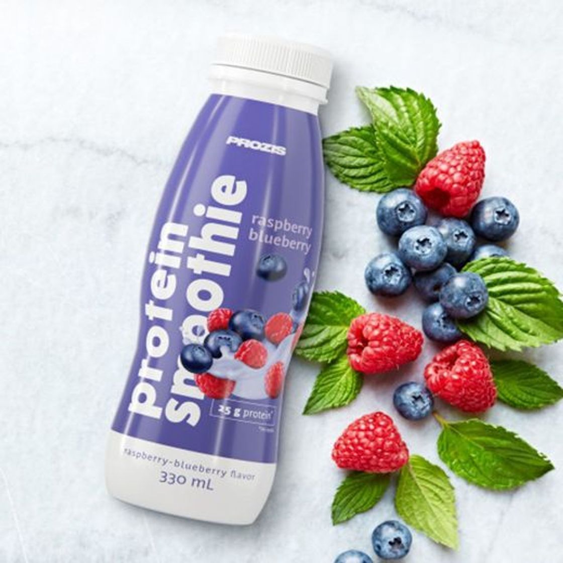 Social Protein Smoothie - Framboesa e Mirtilo 330 ml - Prozis