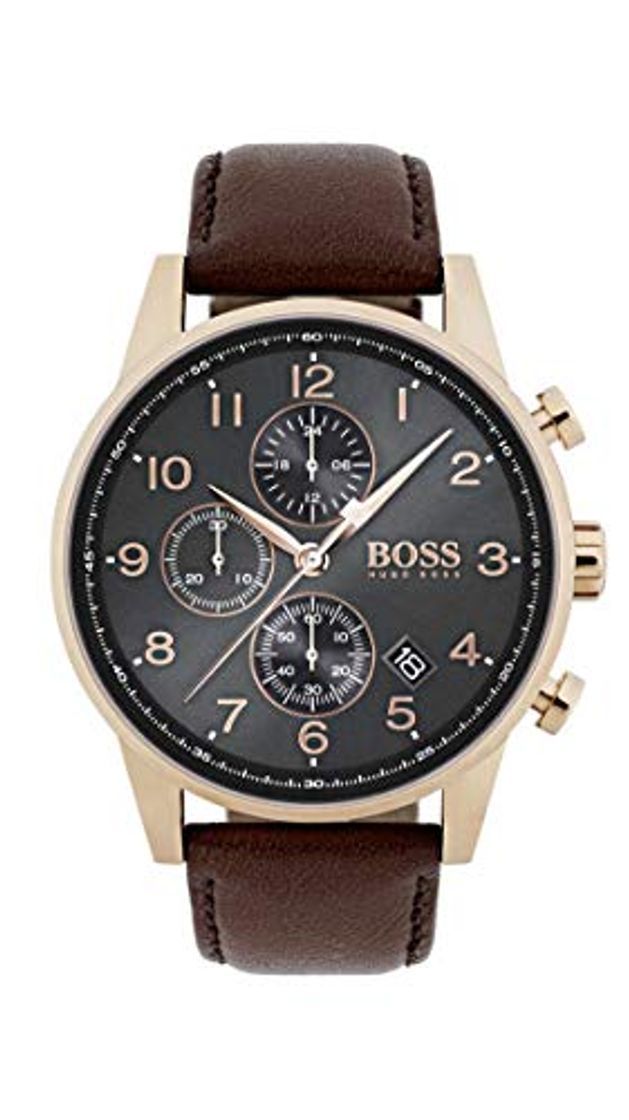 Productos Hugo BOSS Reloj Cronógrafo para Hombre de Cuarzo con Correa en Cuero