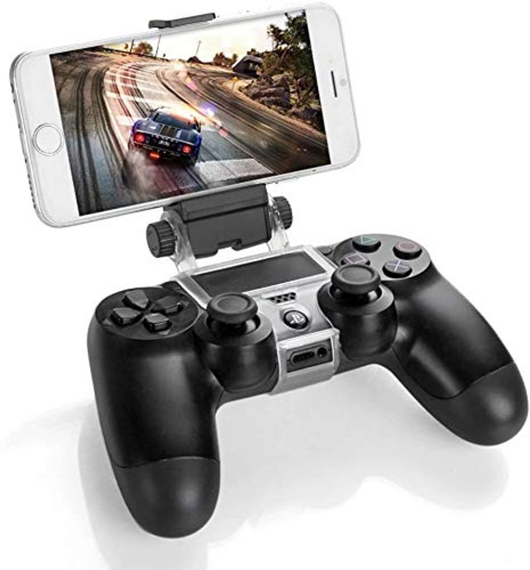 Electronic GAMINGER Clip Sujetador de teléfono móvil para control Dualshock de PlayStation 4