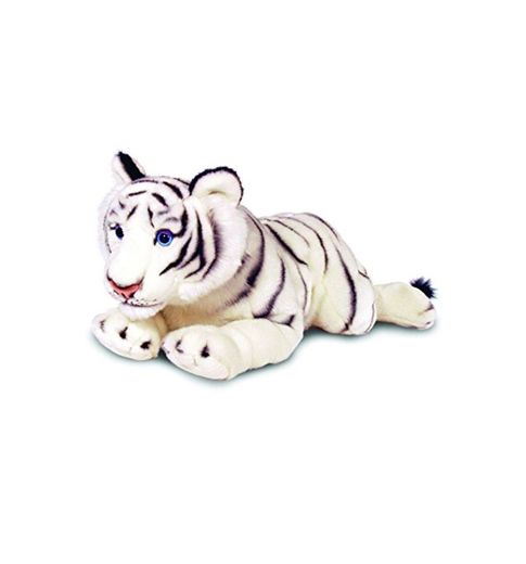 Keel Toys 65078 - Tigre Blanco de Peluche Tumbado