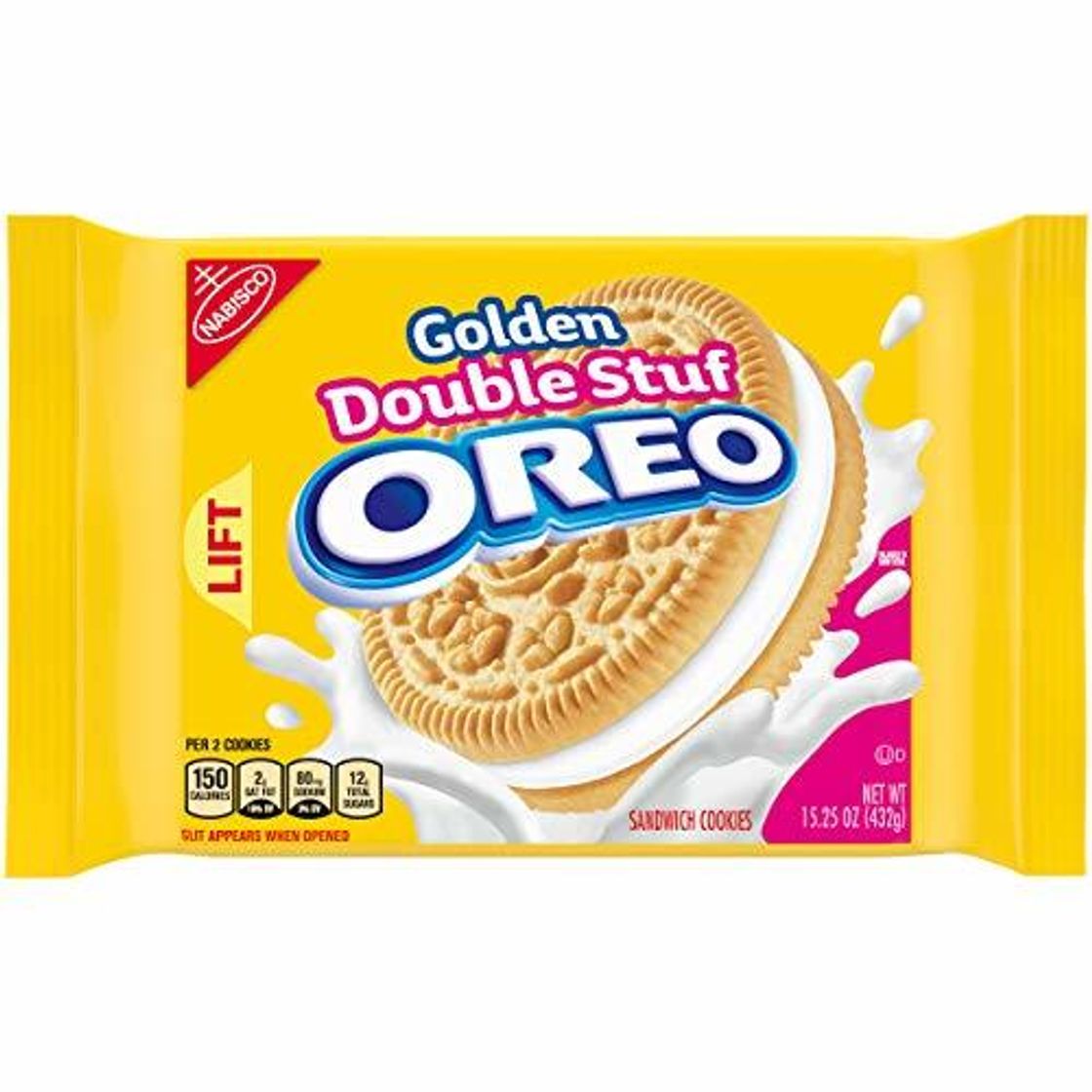 Product Oreo Golden Double Stuf Sandwich Cookie