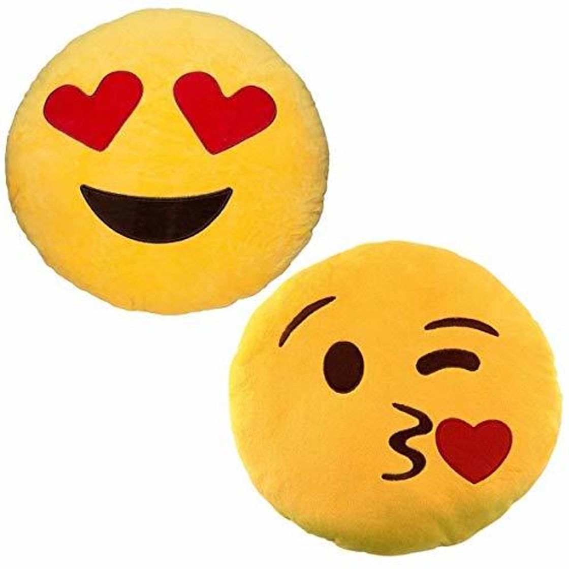 Producto JZK 2 x Cojín Emoji Golpe Beso