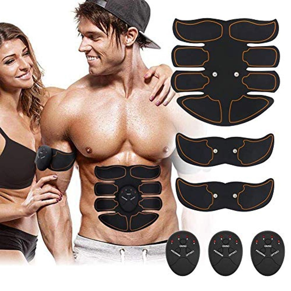 Products MATEHOM SHENGMI Electroestimulador Muscular Abdominales Masajeador, EMS Ejercitador del Cuerpo de los