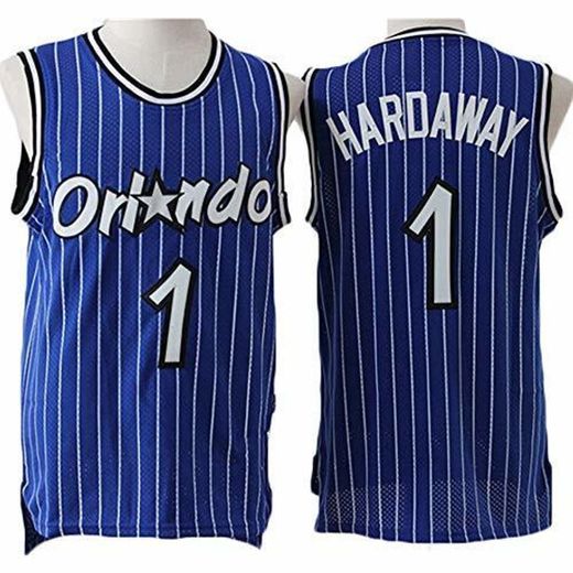 LAMBO Camiseta de la NBA para Hombre Anfernee Hardaway # 1 Orlando