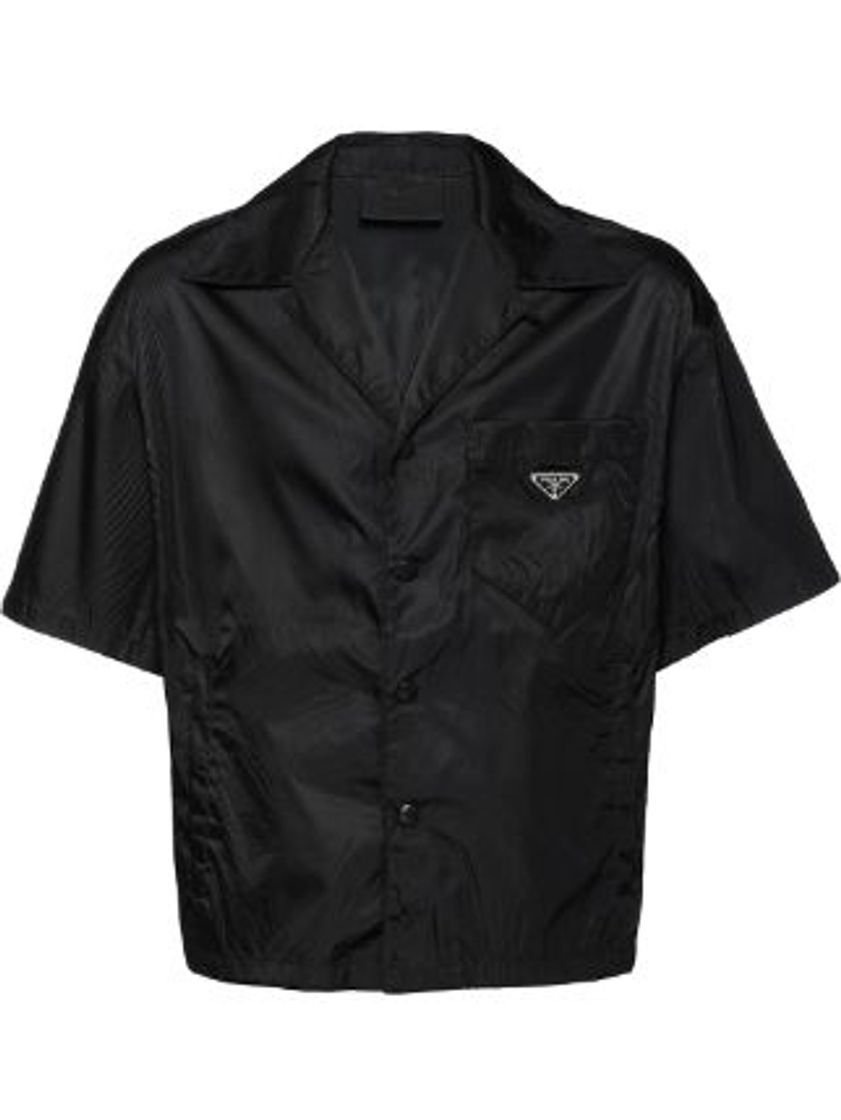 Fashion Prada cropped shell shirt