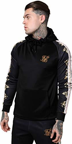 Product Sik Silk Raglan Muscle Fit Hoodie - Black