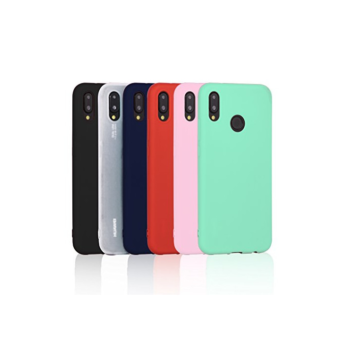 Electrónica 6 x Funda para Huawei P20 Lite, Wanxideng Carcasa Suave Mate en