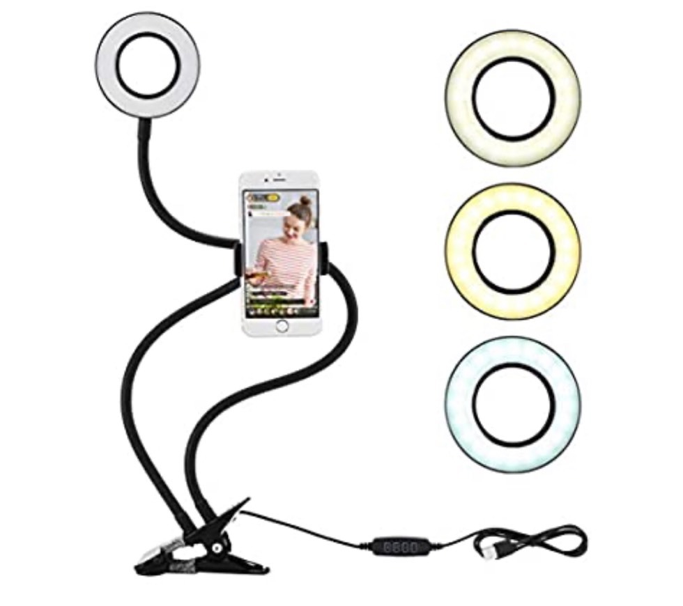 Social Ringlight para telemóvel 