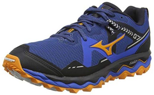 Mizuno Wave Mujin 7, Zapatillas para Carreras de montaña Hombre, Azul