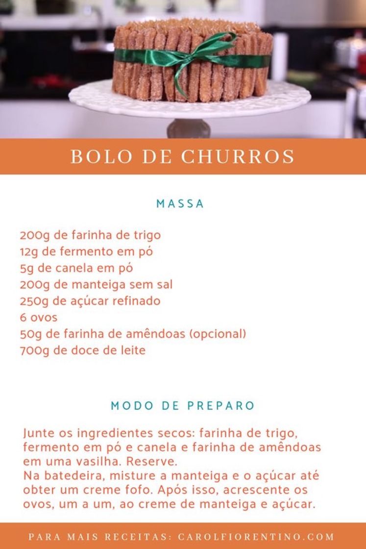 Fashion Bolo de churros 