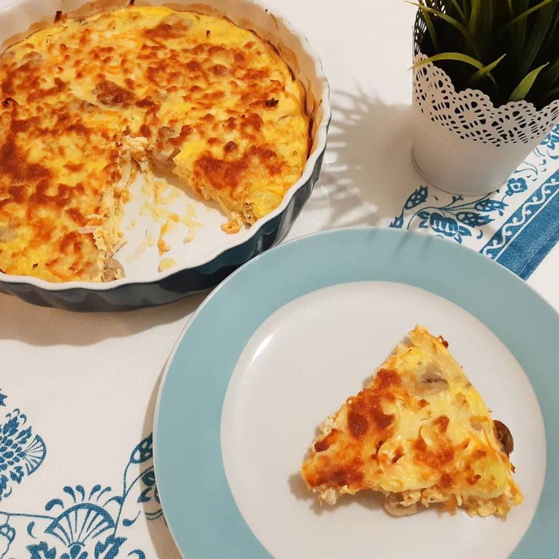 Moda Quiche de frango e legumes saudável 