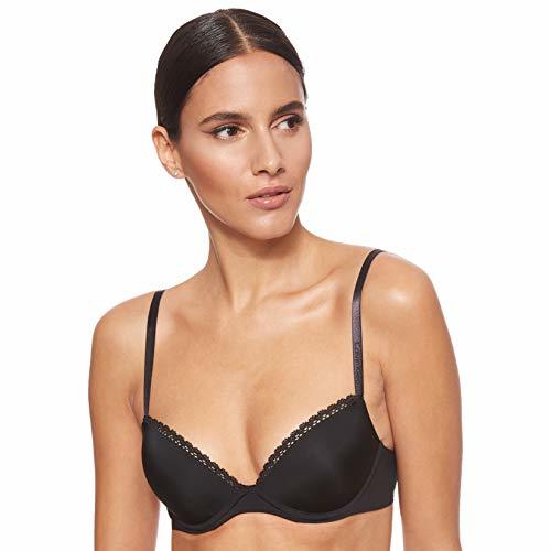 Calvin Klein Seductive Comfort-Customized Lift Sujetador, Negro