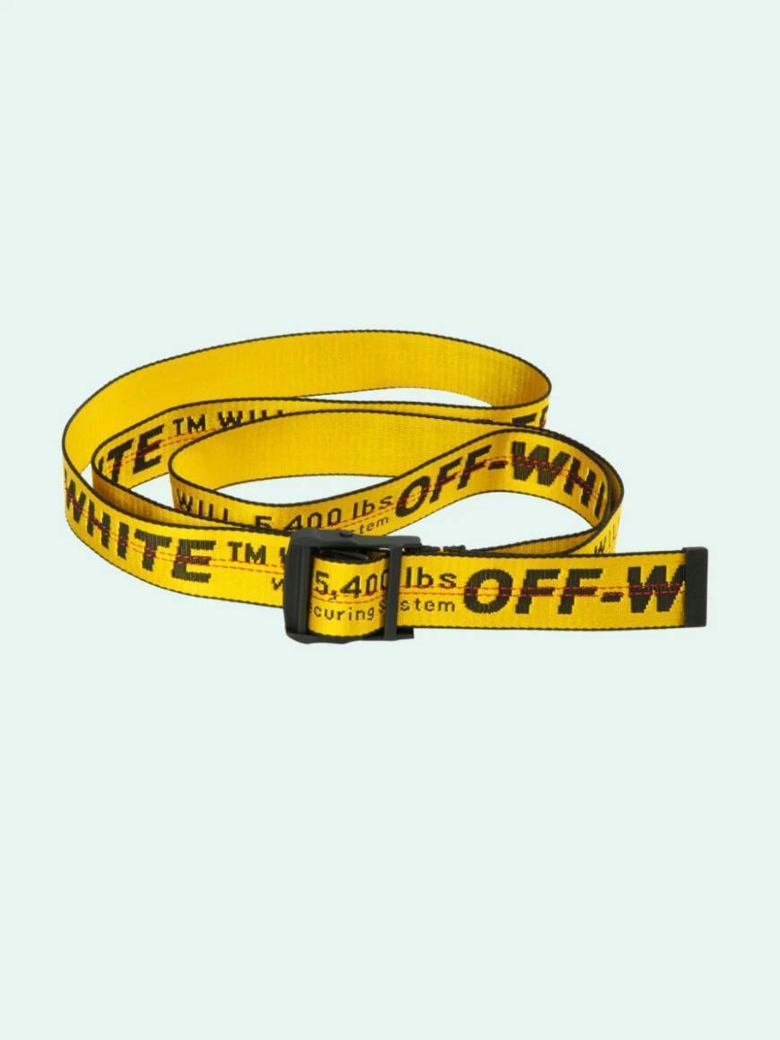 Social Off-white Yellow Industrial Belt