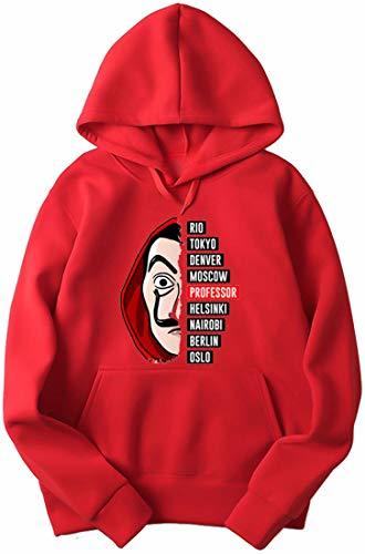 Productos FLYCHEN Mujer Sudaderas con Capucha Money Heist Series de televisión en español