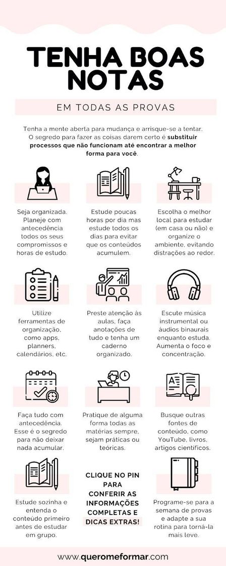 Moda Dicas de estudo