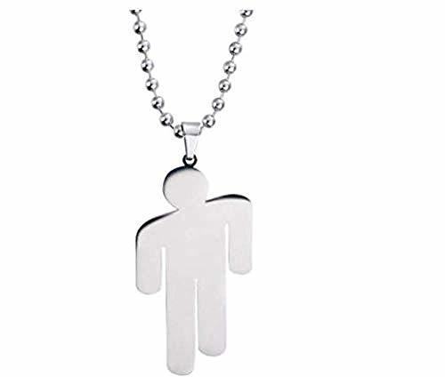 Social lianglimin Collar Collar Moda Peralidad Colgante De Acero Inoxidable Collar Billie Eilish
