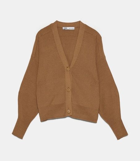 CARDIGAN CASTANHO 