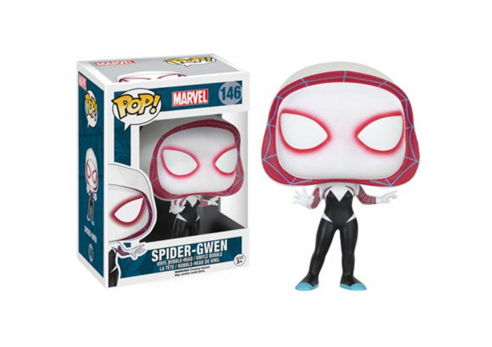 Game Funko Pop!- Bobble: Marvel: Spider-Gwen, Color Black,Deep Pink,White, Estándar