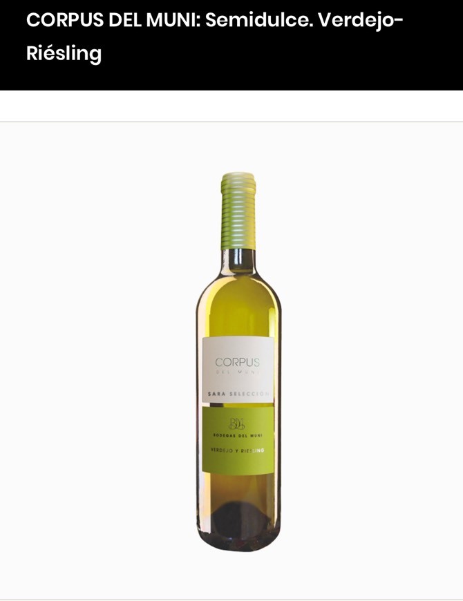 Product Vino blanco Corpus del mundi 