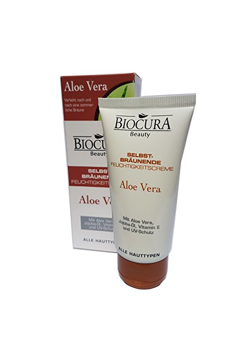 Product biocura Beauty Aloe Vera – Etiqueta tbräunende Crema Hidratante – 50 ml