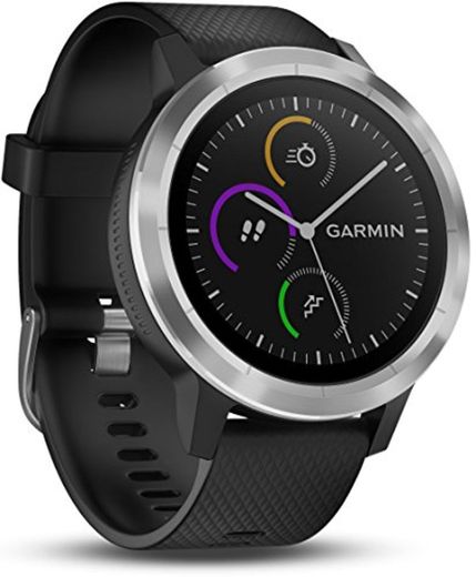 Garmin Vivoactive 3 Smartwatch con GPS y Pulsometro, Negro/Plata