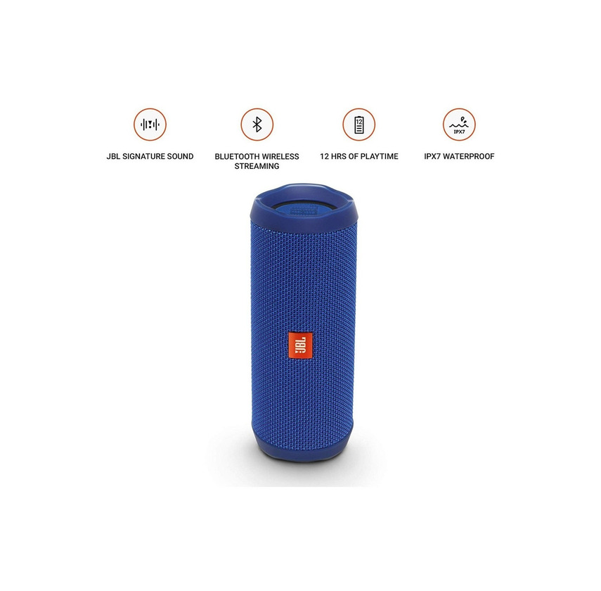 Electrónica JBL Flip 4 - Altavoz Bluetooth portátil