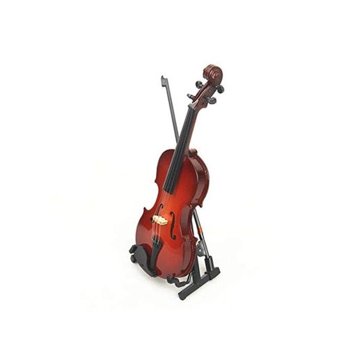 LONGW Versione Aggiornata Mini Violino In Miniatura Mini Strumenti Musicali Modello Violino