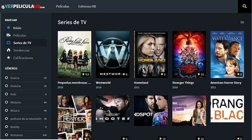 Serie Página web para ver películas y series gratis