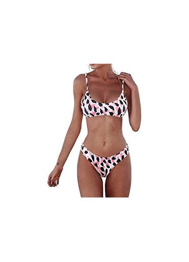 BaZhaHei Bikini de Mujer Traje de baño de Mujer Bandeau Bandage Bikini