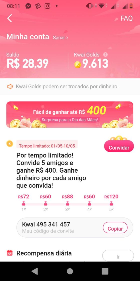 Ganhar dinheiro baixando o Kwai!https://s.kwai.app/s/hSLdwk9