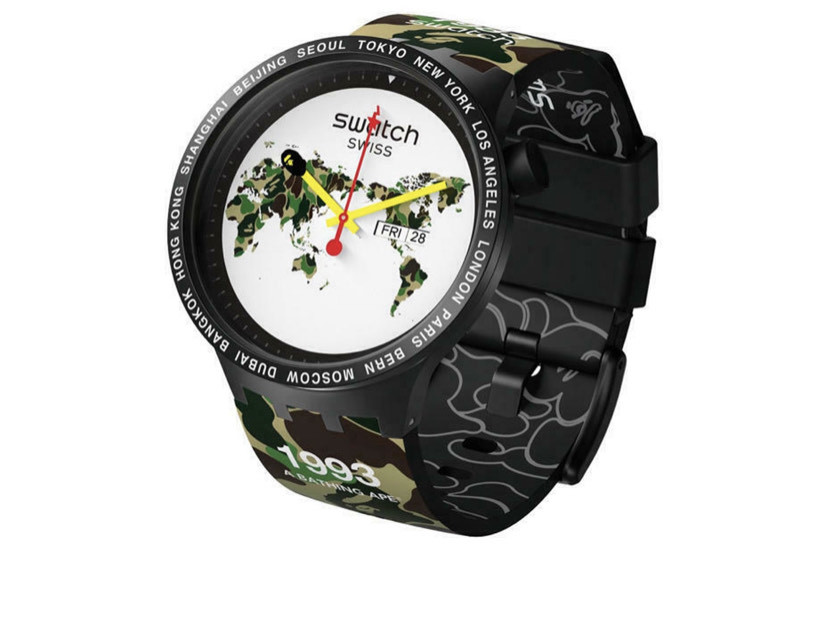 Moda Swatch x Bape Big Bold The World Edition