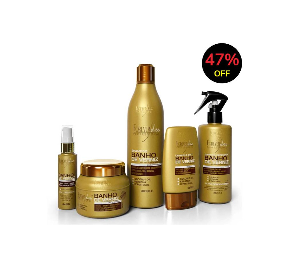 Kit banho de verniz completo Forever Liss