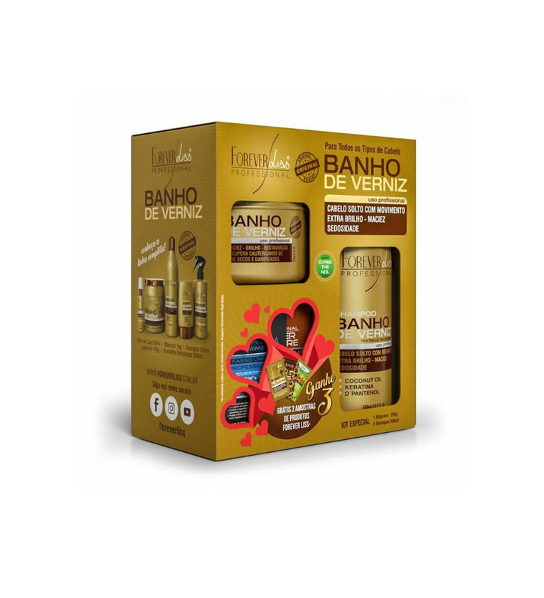Pequeno kit banho de verniz