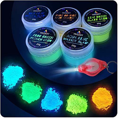 Product Tritart polvo fluorescente auto-brillante I 5 x 20g Pigmentos que brillan en