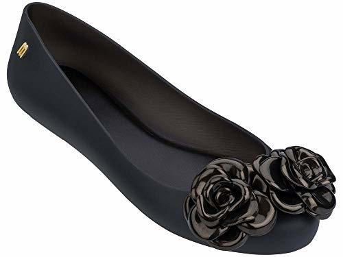 Melissa Le Amour du Espace Flor Negro - Zapatos de tacón Mate,